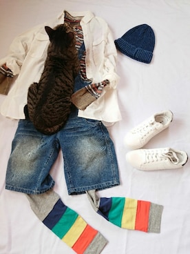 水玉とシマシマさんのコーディネート