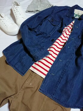 水玉とシマシマさんのコーディネート