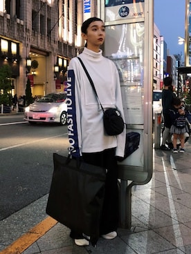 「CHRISTIAN DADA（クリスチャンダダ）のアイテム」を使った、チバユカさん（レディース・165cm）の冬コーディネート