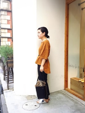 「STEPHEN（ステファン）のアイテム」を使った、sumiさん（レディース・153cm）の夏コーディネート