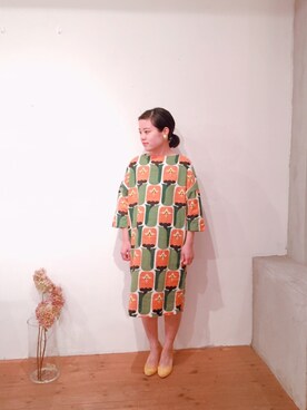 「2018ss」｜「アイテム（ワンピース/ドレス）」を使った、sumiさん（レディース・155cm）の冬コーディネート