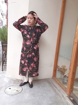 「新作」｜「アイテム（シャツワンピース）」を使った、sumiさん（レディース・155cm）の夏コーディネート