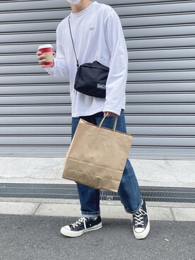 「bach（バッハ）のアイテム」を使った、24kazuさん（メンズ・170cm）の春コーディネート