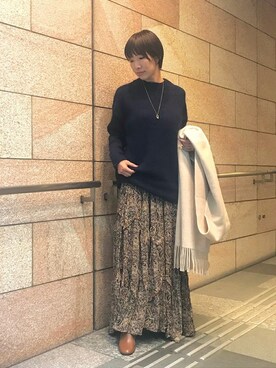 yasumotoさん（レディース・159cm）の冬コーディネート