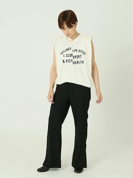 「journal standard L'essage（ジャーナルスタンダードレサージュ）のアイテム（パンツ）」を使った、yasumotoさん（レディース・159cm）の夏コーディネート