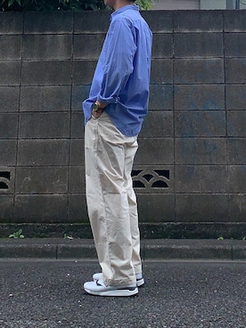 「アイテム（腕時計、ブラウン系）」を使った、bobさん（メンズ・181cm）の秋コーディネート