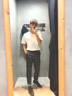 「5（ファイブ）のアイテム（パンツ）」を使った、matimmyさん（メンズ・172cm）の夏コーディネート