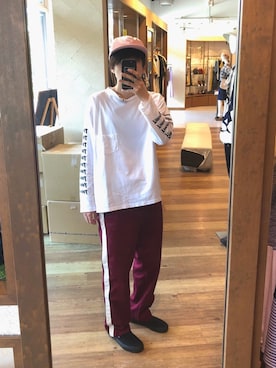 「aie」｜「アイテム（スリッポン）」を使った、Takuyaさん（メンズ・175cm）の夏コーディネート