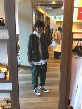「YSTRDY's TMRRW（イエスタデイズトゥモロー）のアイテム（ジャケット/アウター）」を使った、Takuyaさん（メンズ・175cm）の秋コーディネート