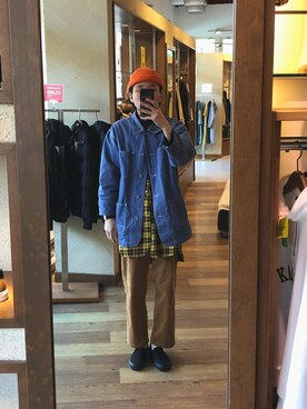 「YSTRDY's TMRRW（イエスタデイズトゥモロー）のアイテム（パンツ）」を使った、Takuyaさん（メンズ・175cm）の冬コーディネート