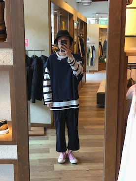 「allstar」｜「アイテム（Tシャツ/カットソー）」を使った、Takuyaさん（メンズ・175cm）の冬コーディネート