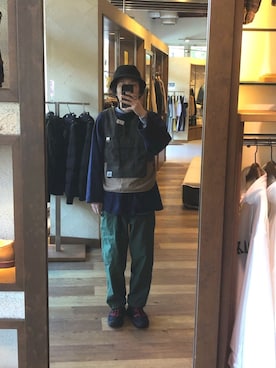 「HOKA ONE ONE × Engineered  Garments」｜Takuyaさん（メンズ・175cm）の冬コーディネート