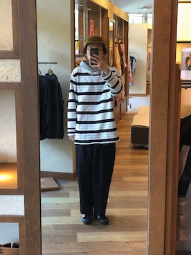「Hender Scheme（エンダースキーマ）のアイテム（帽子）」を使った、Takuyaさん（メンズ・175cm）の春コーディネート