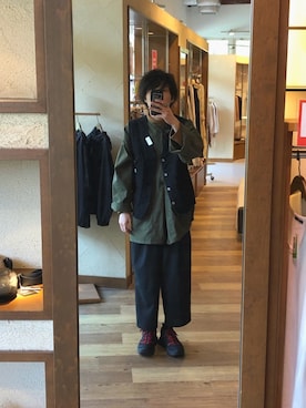 「ワークベスト」｜Takuyaさん（メンズ・175cm）の春コーディネート