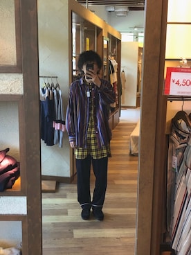「aie」｜「アイテム（ブーツ）」を使った、Takuyaさん（メンズ・175cm）の春コーディネート