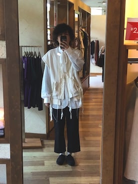 「MANEBU（マネブ）のアイテム（スリッポン）」を使った、Takuyaさん（メンズ・175cm）の夏コーディネート