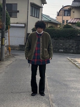 「YSTRDY's TMRRW（イエスタデイズトゥモロー）のアイテム（ジャケット/アウター）」を使った、Takuyaさん（メンズ・176cm）の冬コーディネート