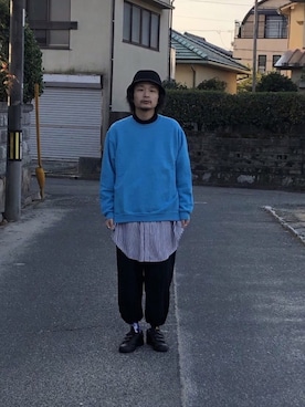 「Jerzees」｜Takuyaさん（メンズ・176cm）の冬コーディネート