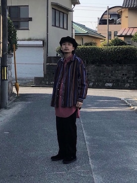 「Hender Scheme（エンダースキーマ）のアイテム（キャスケット）」を使った、Takuyaさん（メンズ・176cm）の春コーディネート