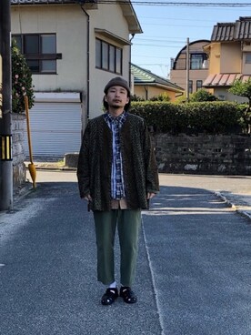 「Paraboot」｜「アイテム（ニットキャップ/ビーニー）」を使った、Takuyaさん（メンズ・176cm）の春コーディネート