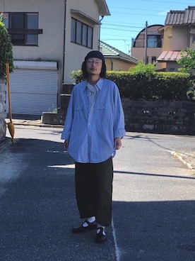 「BETON CIRE（べトンシレ）のアイテム」を使った、Takuyaさん（メンズ・176cm）の夏コーディネート