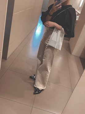 「SNIDEL（スナイデル）のボリュームシアーブラウス（シャツ/ブラウス）」を使った、tkさん（レディース・150cm）の夏コーディネート