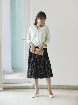 「tocco closet（トッコ　クローゼット）のアイテム（パンツ）」を使った、tocco closet_zozotownさん（レディース・163cm）の春コーディネート