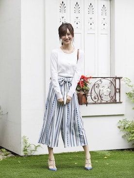 「tocco closet（トッコ　クローゼット）のアイテム（パンツ）」を使った、tocco closet_zozotownさん（レディース・169cm）の春コーディネート