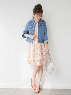 「tocco closet（トッコ　クローゼット）のアイテム（ジャケット/アウター）」を使った、tocco closet_zozotownさん（レディース・163cm）の春コーディネート