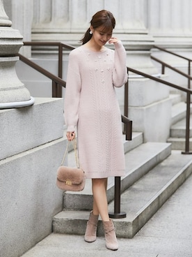 「tocco closet（トッコ　クローゼット）のアイテム（ワンピース/ドレス）」を使った、tocco closet_zozotownさん（レディース・169cm）の秋コーディネート