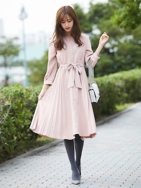 「tocco closet（トッコ　クローゼット）のアイテム（ワンピース/ドレス）」を使った、tocco closet_zozotownさん（レディース・169cm）の秋コーディネート