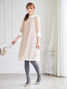 「tocco closet（トッコ　クローゼット）のアイテム（ワンピース/ドレス）」を使った、tocco closet_zozotownさん（レディース・166cm）の冬コーディネート