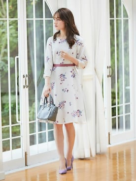 「tocco closet（トッコ　クローゼット）のアイテム（ワンピース/ドレス）」を使った、tocco closet_zozotownさん（レディース・163cm）の冬コーディネート