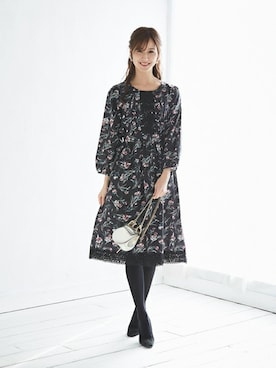 「tocco closet（トッコ　クローゼット）のアイテム（ワンピース/ドレス）」を使った、tocco closet_zozotownさん（レディース・169cm）の冬コーディネート