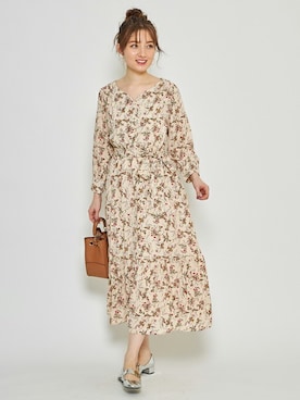 「tocco closet（トッコ　クローゼット）のアイテム（ワンピース/ドレス）」を使った、tocco closet_zozotownさん（レディース・163cm）の冬コーディネート