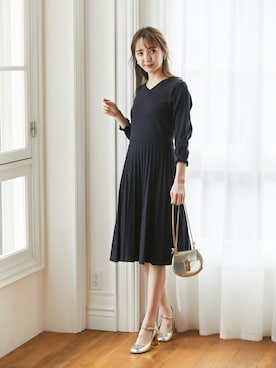 「tocco closet（トッコ　クローゼット）のアイテム（ワンピース/ドレス）」を使った、tocco closet_zozotownさん（レディース・162cm）の冬コーディネート
