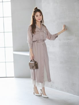 「tocco closet（トッコ　クローゼット）のアイテム（ワンピース/ドレス）」を使った、tocco closet_zozotownさん（レディース・162cm）の冬コーディネート