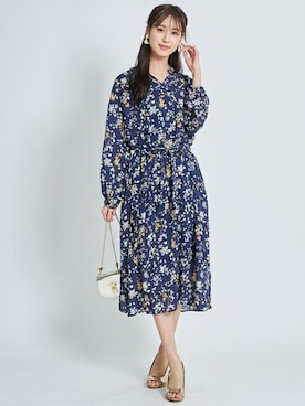「tocco closet（トッコ　クローゼット）のアイテム（ワンピース/ドレス）」を使った、tocco closet_zozotownさん（レディース・169cm）の冬コーディネート
