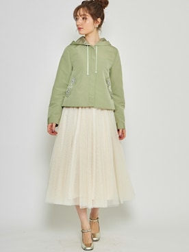 「tocco closet（トッコ　クローゼット）のアイテム（ジャケット/アウター）」を使った、tocco closet_zozotownさん（レディース・163cm）の春コーディネート