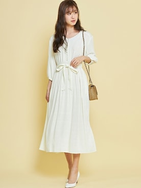 「tocco closet（トッコ　クローゼット）のアイテム（ワンピース/ドレス）」を使った、tocco closet_zozotownさん（レディース・169cm）の春コーディネート