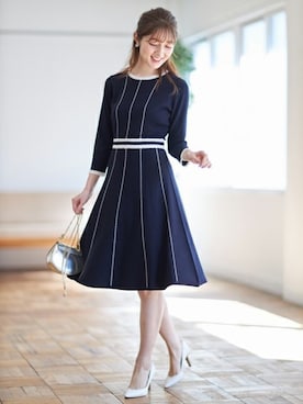 「tocco closet（トッコ　クローゼット）のアイテム（ワンピース/ドレス）」を使った、tocco closet_zozotownさん（レディース・163cm）の春コーディネート