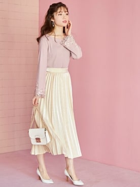 「リブニット」｜「アイテム（その他トップス）」を使った、tocco closet_zozotownさん（レディース・163cm）の春コーディネート