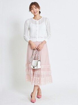 「透かし編みニット」｜tocco closet_zozotownさん（レディース・165cm）の春コーディネート