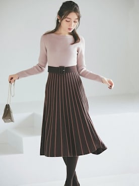 「tocco closet（トッコ　クローゼット）のアイテム（ワンピース/ドレス）」を使った、tocco closet_zozotownさん（レディース・163cm）の秋コーディネート