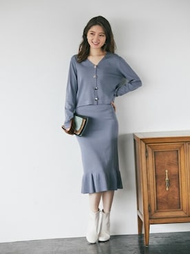 「tocco closet（トッコ　クローゼット）のアイテム（ワンピース/ドレス）」を使った、tocco closet_zozotownさん（レディース・163cm）の冬コーディネート