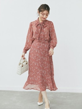 「tocco closet（トッコ　クローゼット）のアイテム（ワンピース/ドレス）」を使った、tocco closet_zozotownさん（レディース・163cm）の冬コーディネート