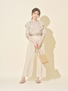 「tocco closet（トッコ　クローゼット）のアイテム」を使った、tocco closet_zozotownさん（レディース・163cm）の夏コーディネート