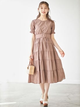 「tocco closet（トッコ　クローゼット）のアイテム（ワンピース/ドレス）」を使った、tocco closet_zozotownさん（レディース・164cm）の夏コーディネート