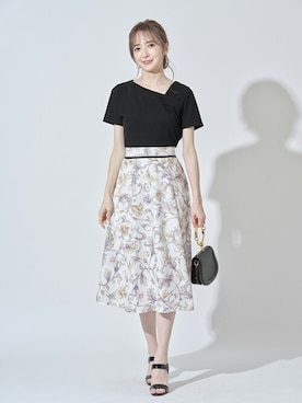 「tocco closet（トッコ　クローゼット）のアイテム（ワンピース/ドレス）」を使った、tocco closet_zozotownさん（レディース・162cm）の夏コーディネート