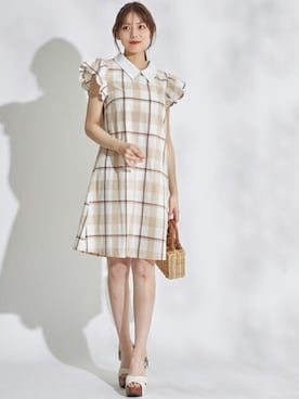 「tocco closet（トッコ　クローゼット）のアイテム（ワンピース/ドレス）」を使った、tocco closet_zozotownさん（レディース・164cm）の夏コーディネート